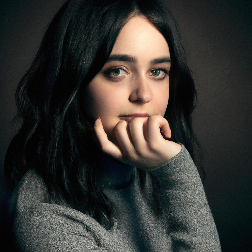 Clean minimalist portrait with detailed catchlight and neutral backdrop